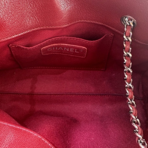 CHANEL Shoulder Bag Red Leather - Picture 7 of 7